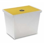 Коробка из пластика 36 л. 45х30х33 см. цвет в ассортименте, A.B.M.-  Италия