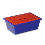 Коробка из пластика 4 л. 28х20х10 см. цвет в ассортименте, A.B.M.-  Италия